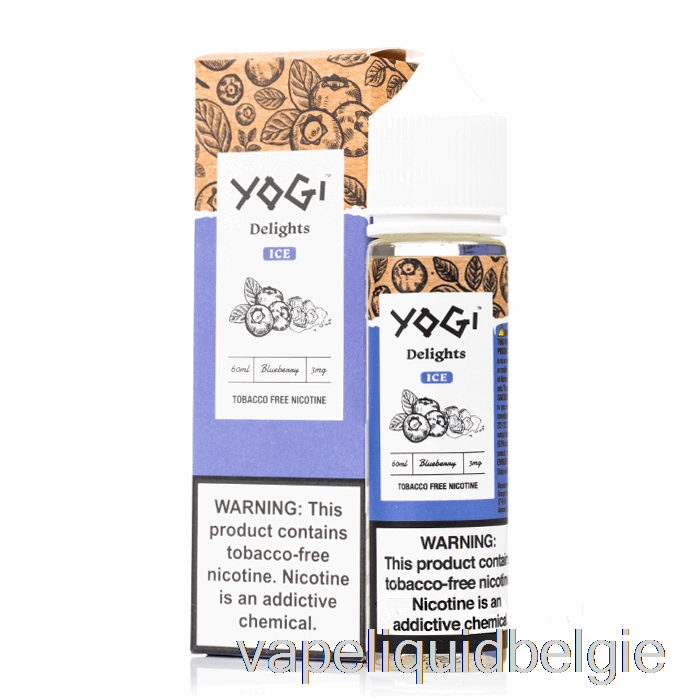 Vape België Bosbessenijs - Yogi Lekkernijen - 60ml 0mg